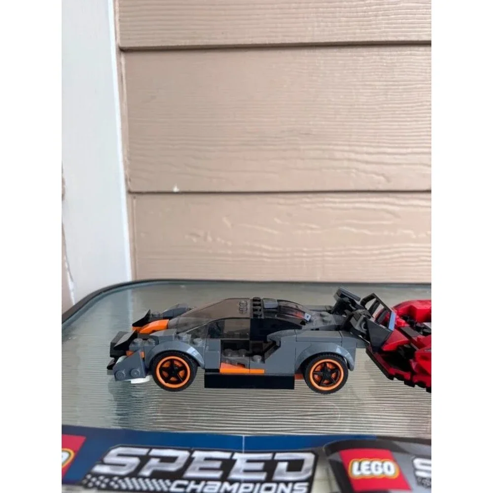 Lego Speed Champions Ferrari/Mclaren Frankenstein Cars for parts